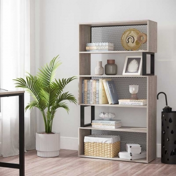 Libreria Scaffale 12 Cubi Art.111 Mensole Portaoggetti in Legno 90x24x131H  cm