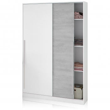 RIMOBEL Armadio Aperto 160X187H Cm In Legno Bianco Con 2 Barre