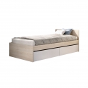 LETTO SINGOLO CON CASSETTI HELIUS