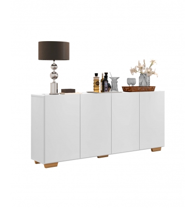 Credenza bianca con 4 porte